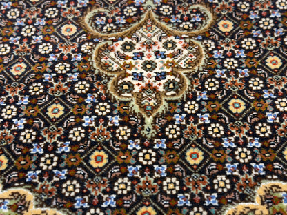 Hand-Knotted 60 Raj Persian Tabriz Rug - 6'6"x6'8"