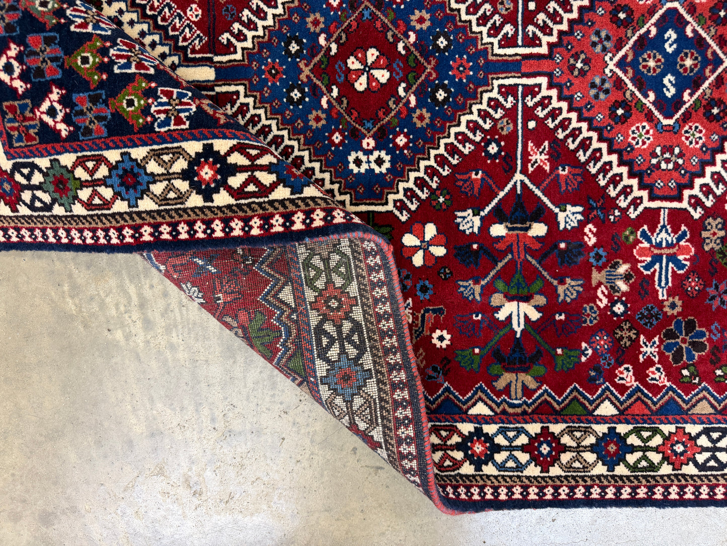 Hand-Knotted Antique Yalameh Runner - 3’4”x9’8”