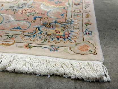 Hand-Knotted 60 Raj Persian Tabriz Rug - 6'7"x9'10"
