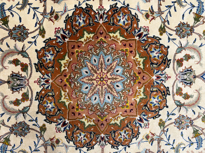 Hand-Knotted 60 Raj Persian Tabriz Rug - 4’11”x6’8”