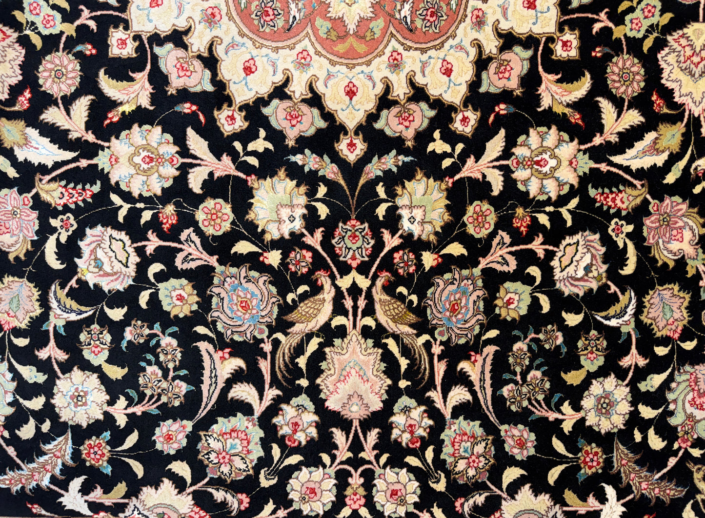 Hand-Knotted 60 Raj Persian Tabriz Rug - 10’x12’9”
