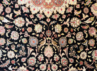 Hand-Knotted 60 Raj Persian Tabriz Rug - 10’x12’9”
