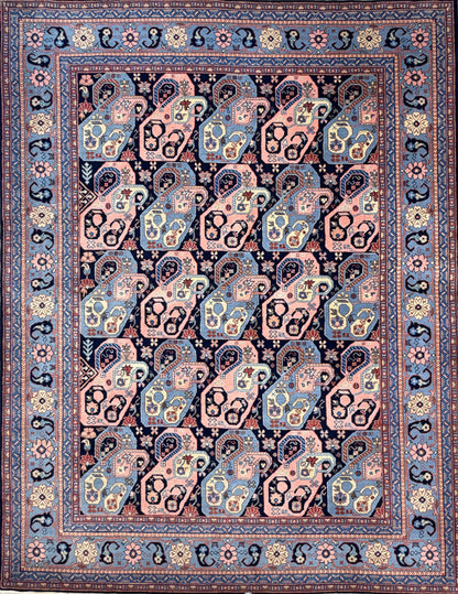 7’10”x10’2” Hand-Knotted Fine Romanian Area Rug