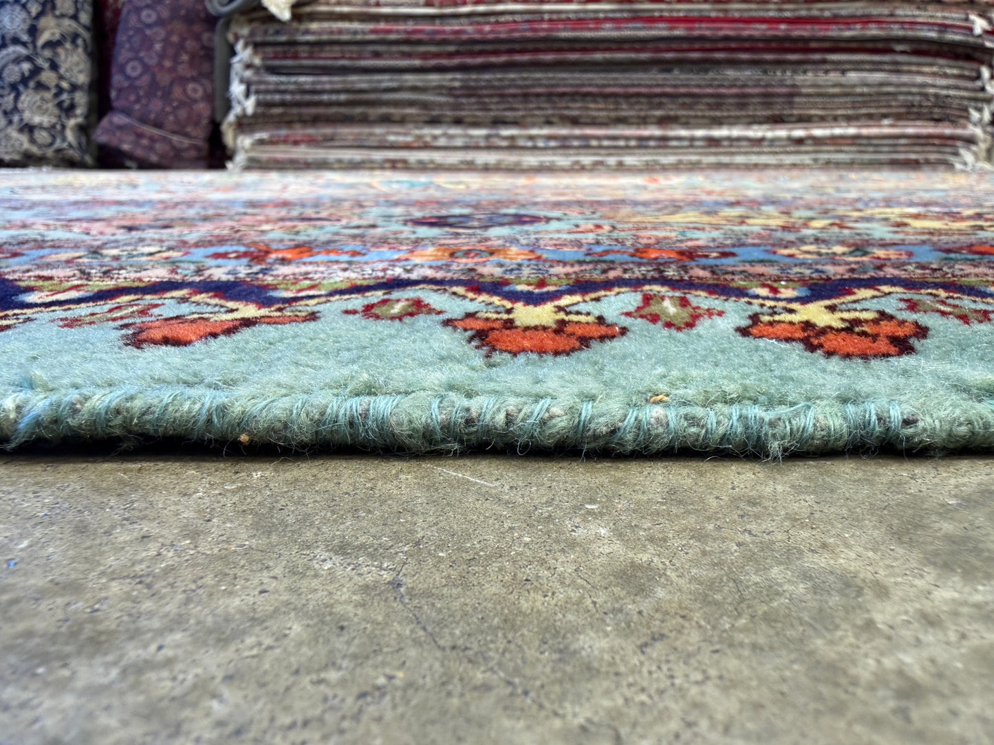 9’10”x13’2” Fine Hand-Knotted Kork Wool Persian Tabriz Rug Handmade All-over Area Carpet