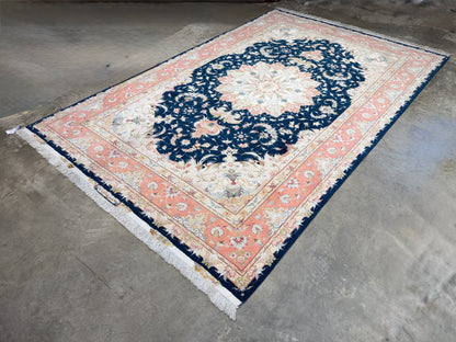Hand-Knotted 70 Raj Persian Tabriz Rug - Signed Dolatkhah - 6’6”x10’3”