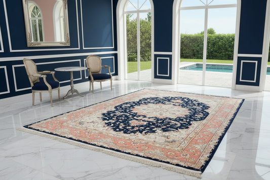 Hand-Knotted 70 Raj Persian Tabriz Rug - Signed Dolatkhah - 6’6”x10’3”