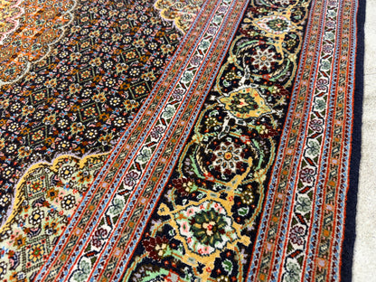 Hand-Knotted Persian Tabriz Mahi Rug - 4'10"x6'4"