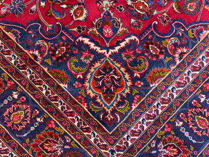 Antique Hand-Knotted Persian Mashad Rug - 9’6”x12’8”
