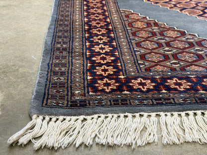 Hand-Knotted Bokhara Rug - 3'11"x6'