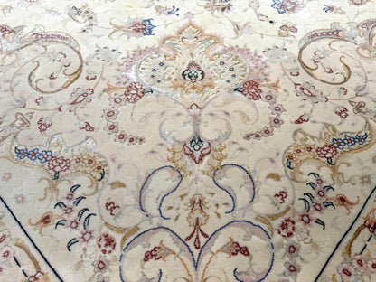 Hand-Knotted 60 Raj Persian Tabriz Rug - Signed - 9’10”x13’2”