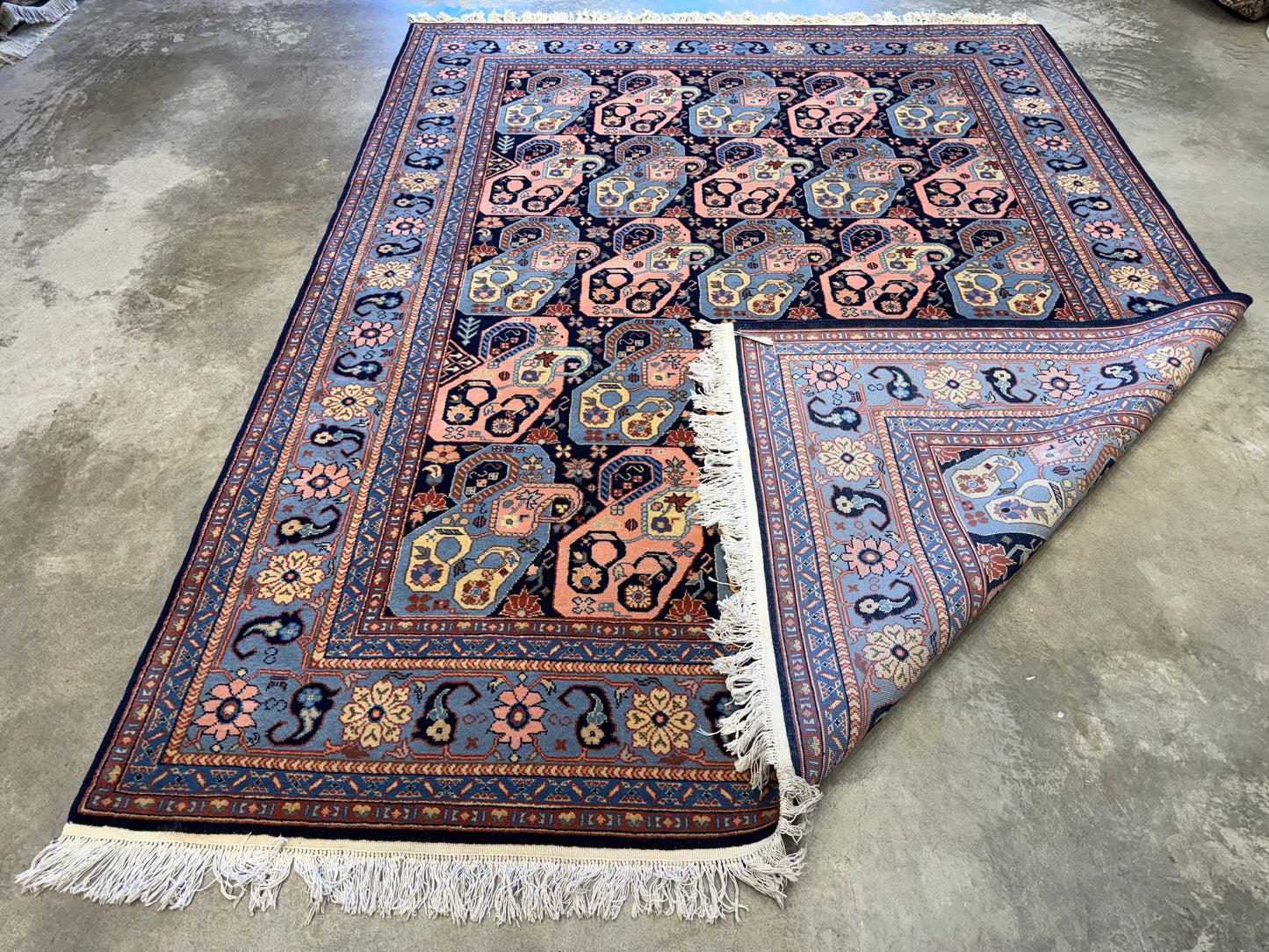 7’10”x10’2” Hand-Knotted Fine Romanian Area Rug