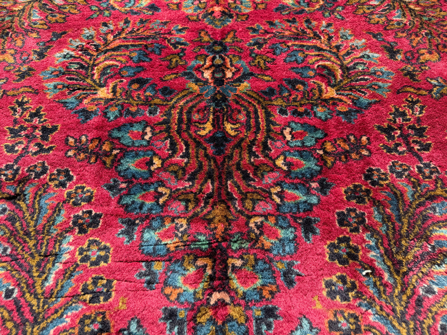 Hand-Knotted Persian Karastan Sarouk Rug - 9’x18’