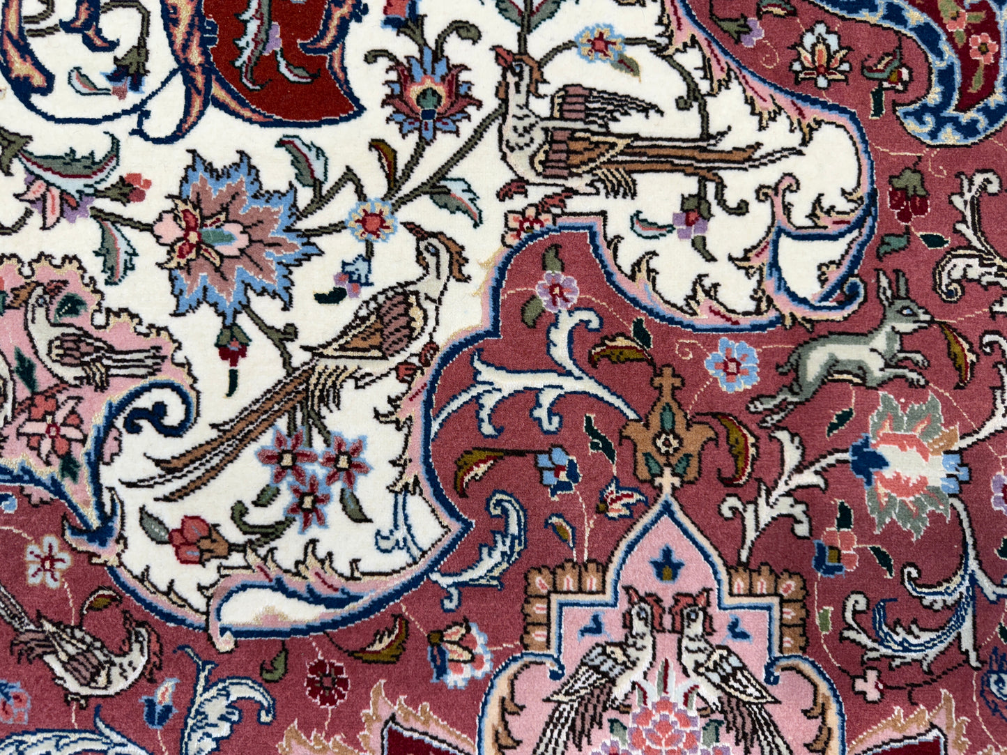 Hand-Knotted 70 Raj Persian Tabriz Pictorial Rug - 10’4”x13’3”