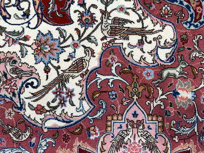 Hand-Knotted 70 Raj Persian Tabriz Pictorial Rug - 10’4”x13’3”