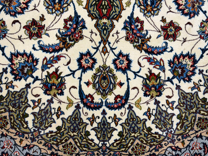 Hand-Knotted Persian Isfahan Rug - Signed Qorbani -  6’9”x10’3”