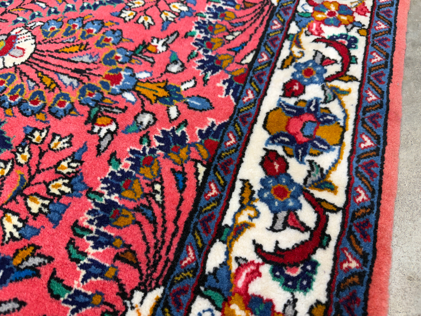 Hand-Knotted Persian Sarouk Rug - 3’8”x5’2”