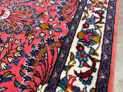 Hand-Knotted Persian Sarouk Rug - 3’8”x5’2”