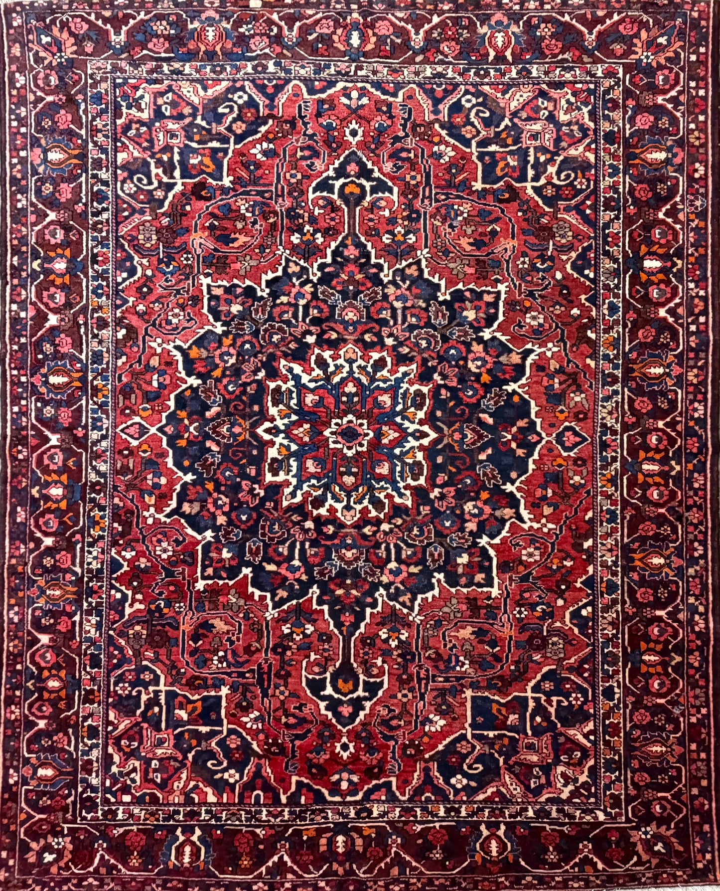 10’x12’5” Hand-Knotted Persian Bakhtiari Area Rug