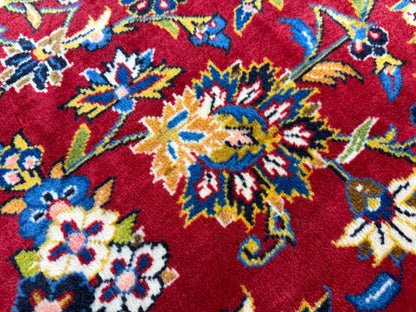 11’4”x16’2” Hand-Knotted Very Fine Kork Wool Persian Kashan Signed Area Rug Handmade