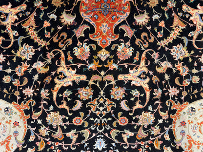 10’x13’ Hand-Knotted 70 Raj Persian Tabriz Rug