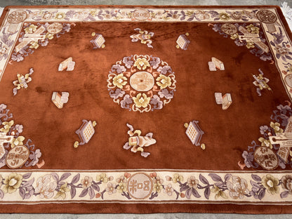 Hand-Knotted Art Deco Rug - 5’6”x8’4”