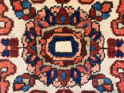 9’1”x11’9” Hand-Knotted Persian Heriz Area Rug