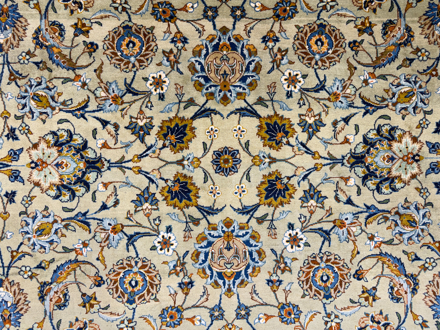 Hand-Knotted Persian Kashan Rug - Signed - 10’5”x13’10”