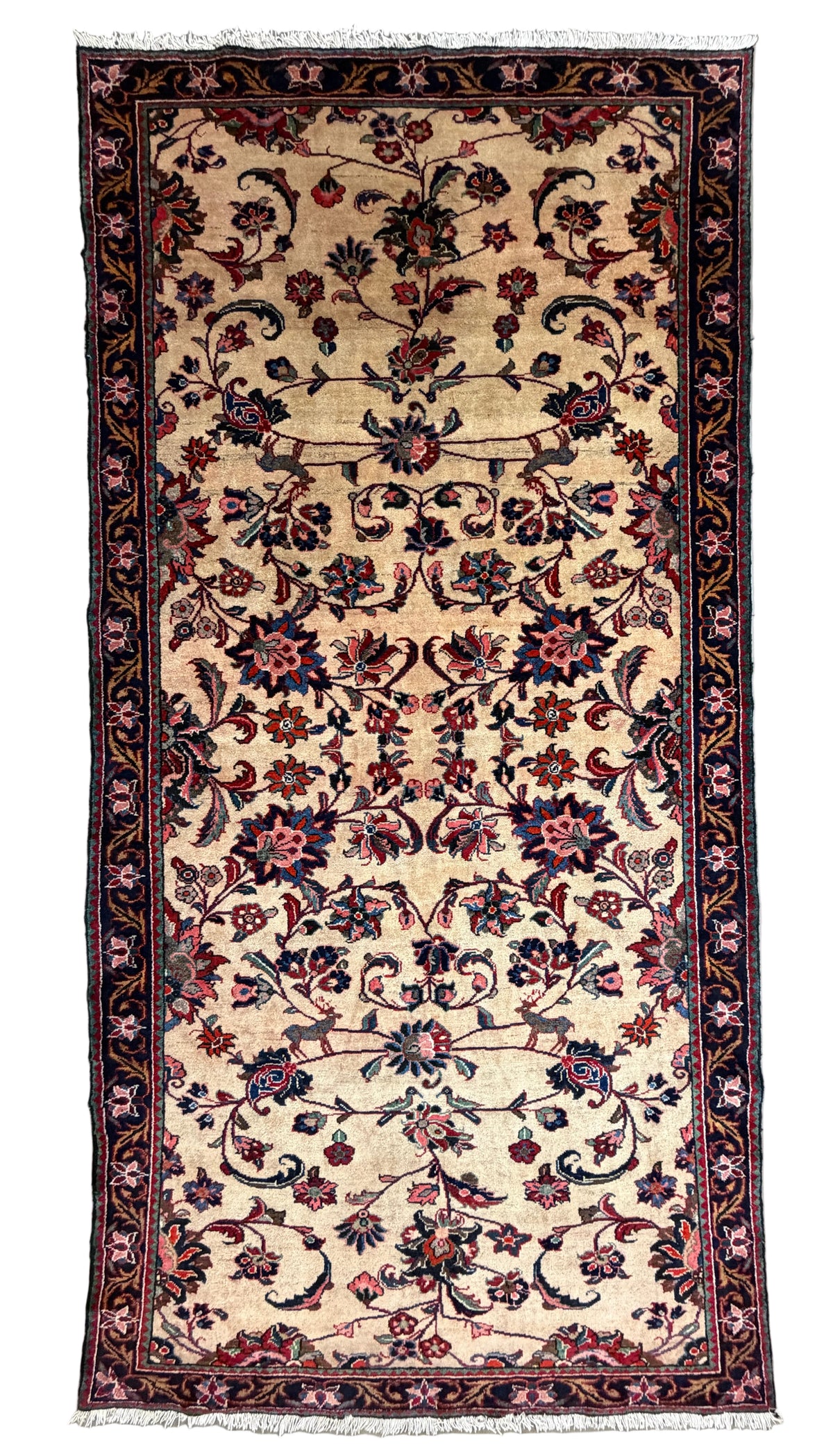 Hand-Knotted Persian Bakhtiari Rug - 5'1"x10'3"