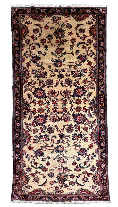 Hand-Knotted Persian Bakhtiari Rug - 5'1"x10'3"