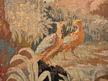 Antique Handmade French Tapestry - 4'4”x6'11”