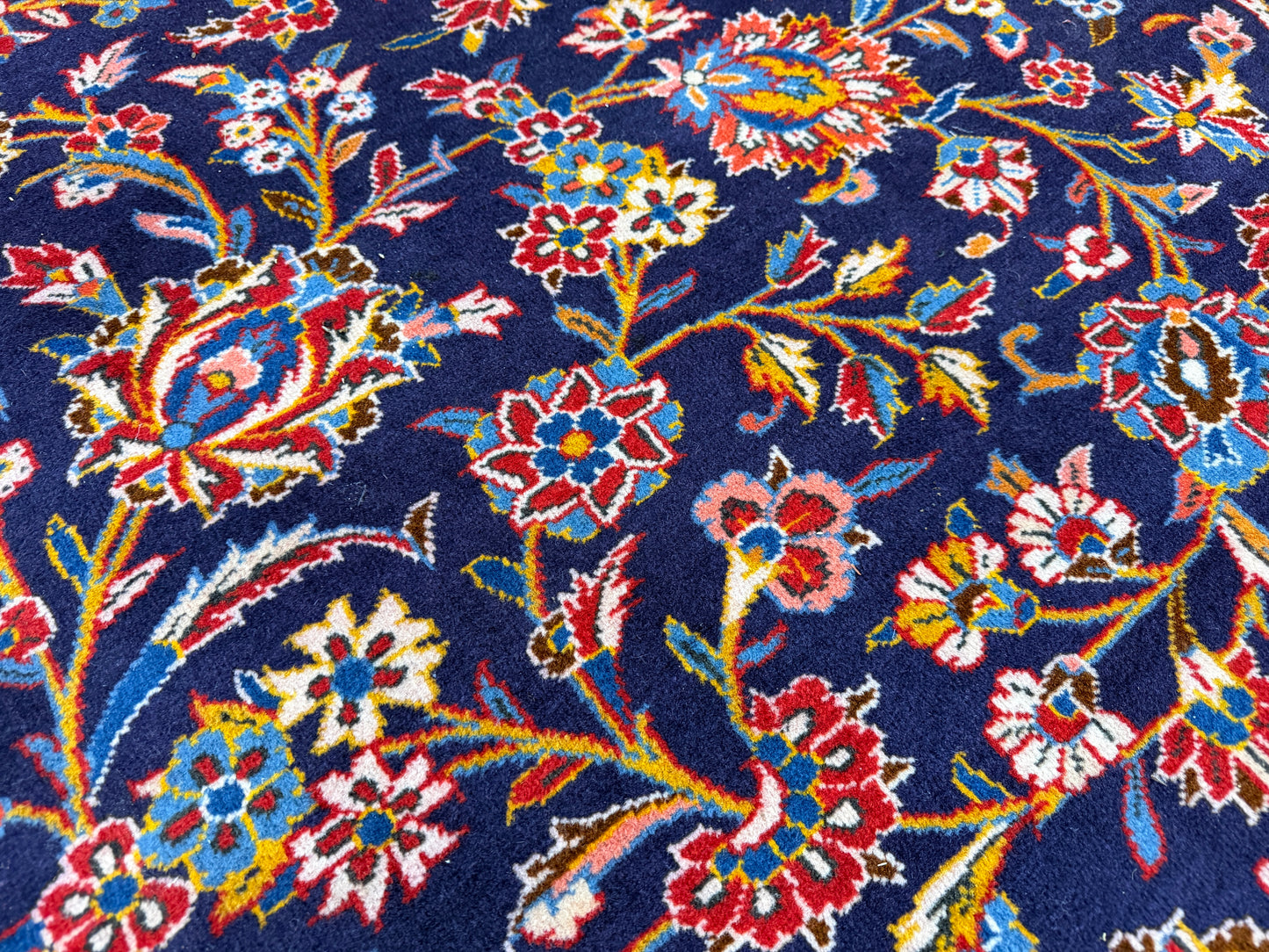 10’3”x16’8” Hand-Knotted Handmade Signed Miraftab Wool Persian Kashan Area Rug