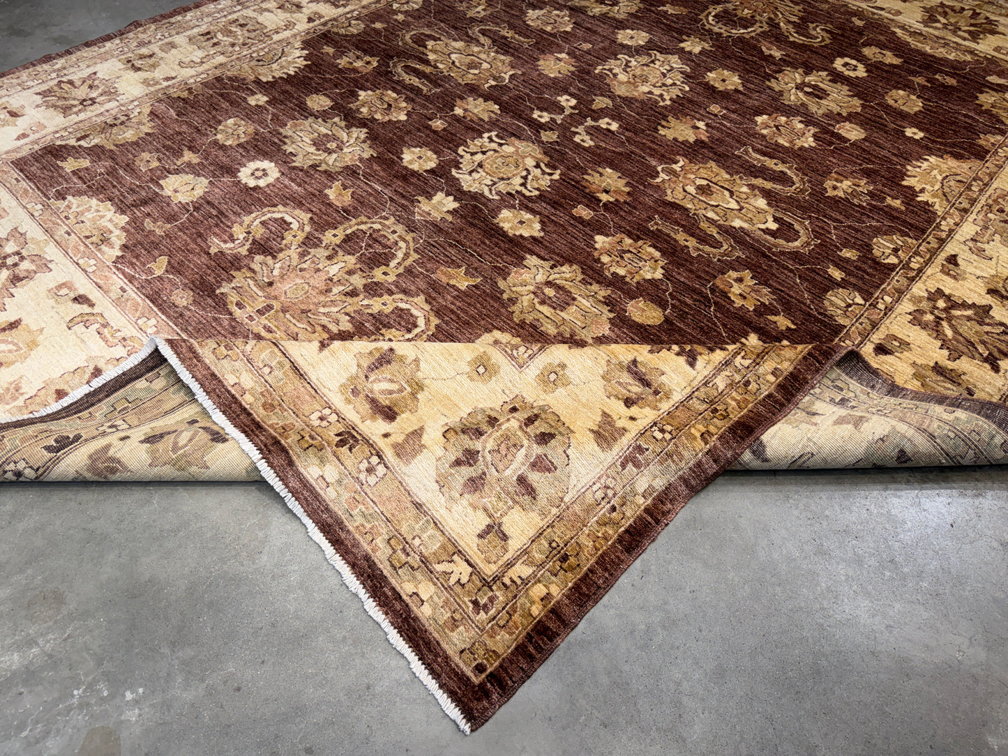 8’x10’ Hand-Knotted Wool Agra Area Rug