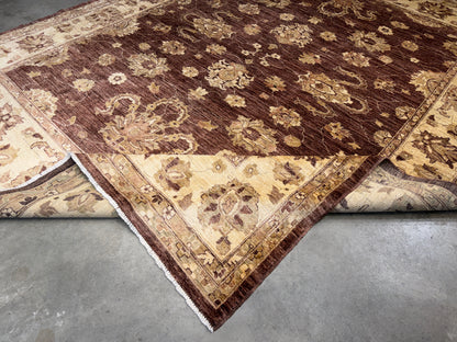 8’x10’ Hand-Knotted Wool Agra Area Rug