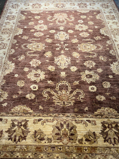 8’x10’ Hand-Knotted Wool Agra Area Rug