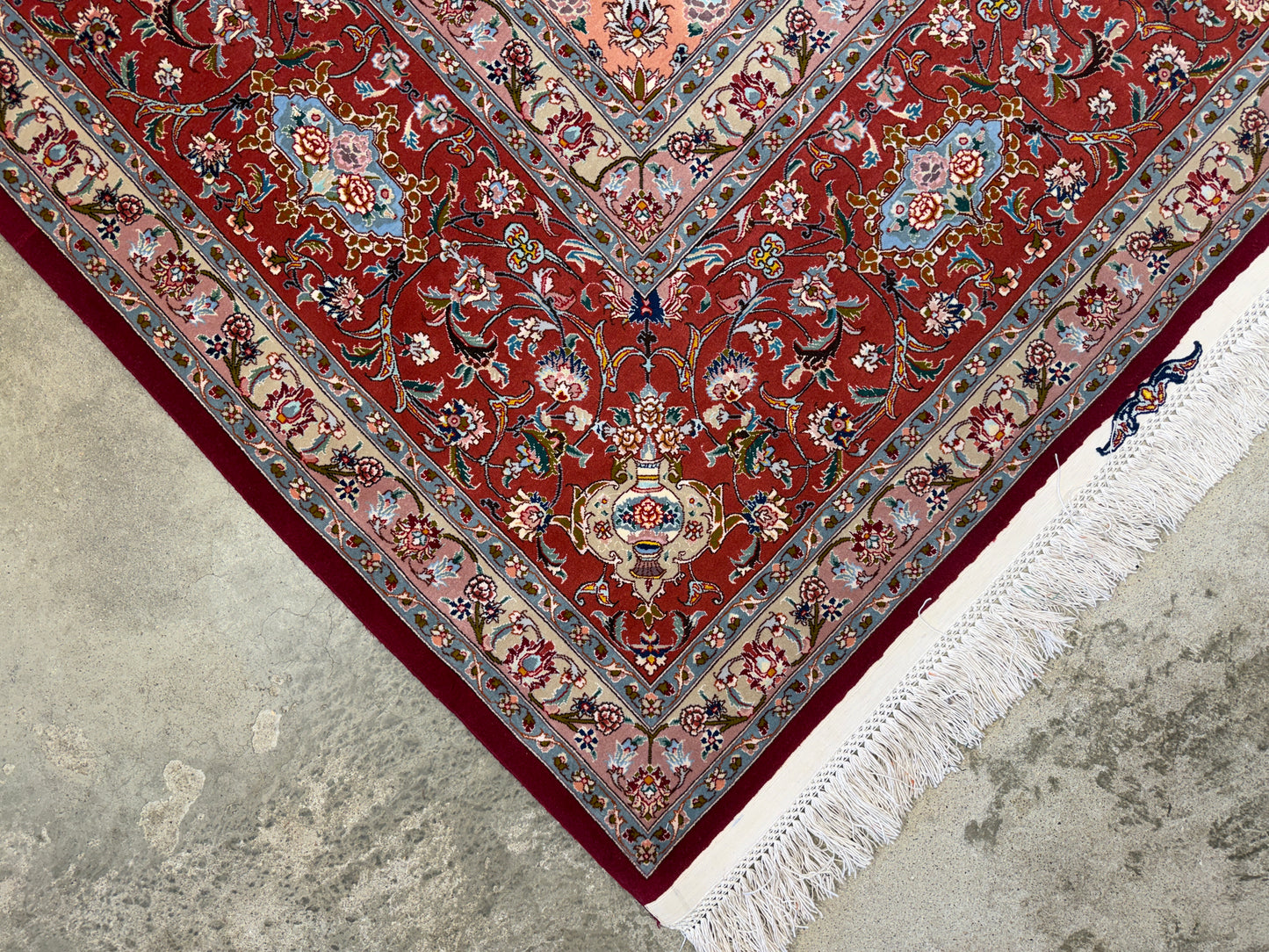 Hand-Knotted 80 Raj Persian Tabriz Rug - Signed - 9’9”x13’6”