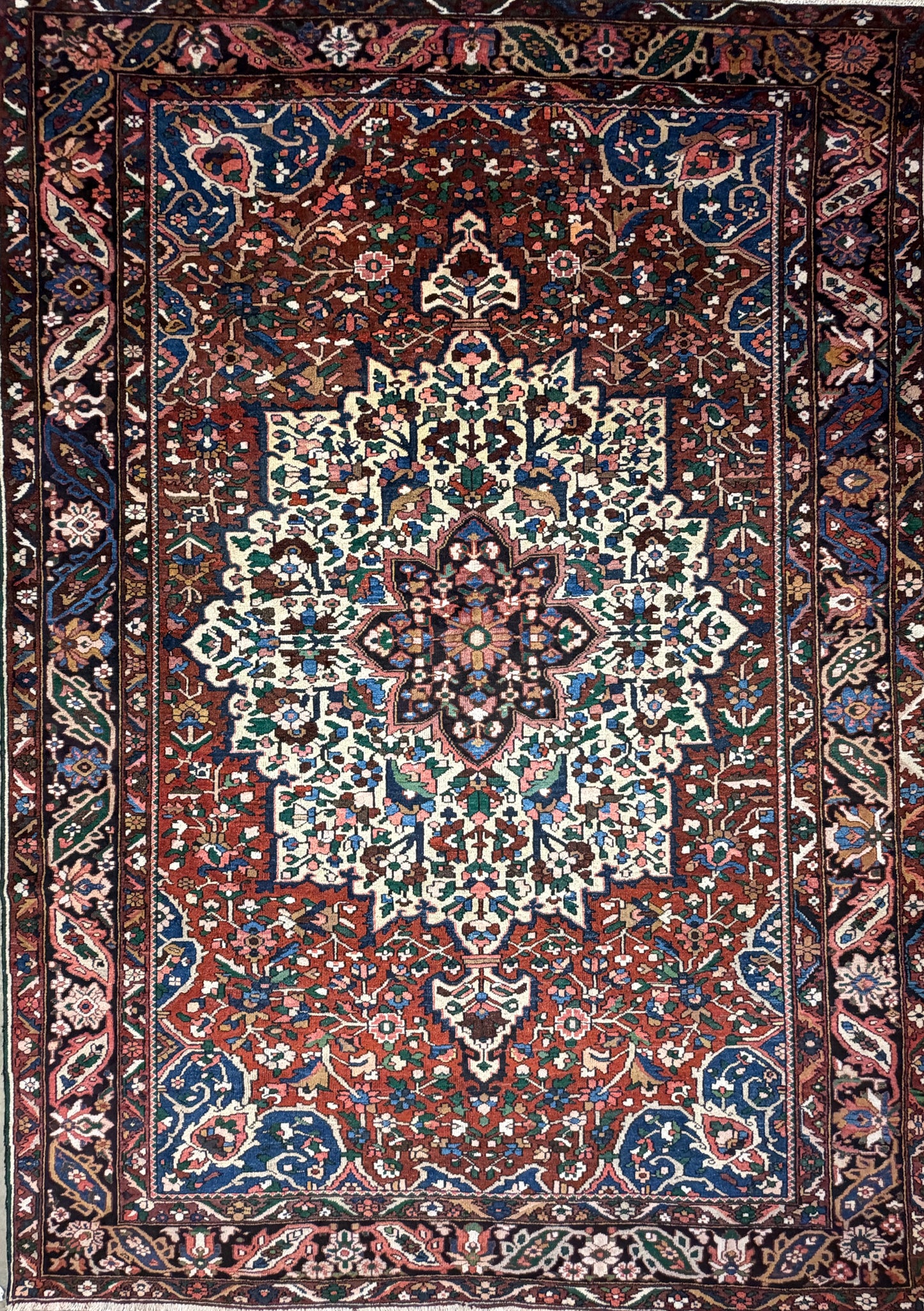 9’10”x13’10” Hand-Knotted Persian Bakhtiari Area Rug