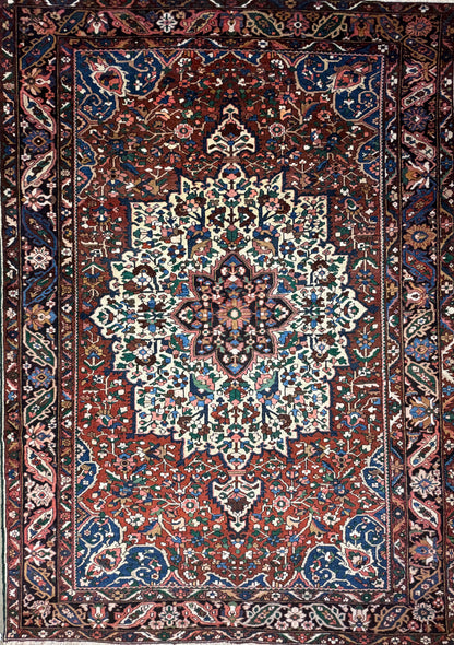9’10”x13’10” Hand-Knotted Persian Bakhtiari Area Rug