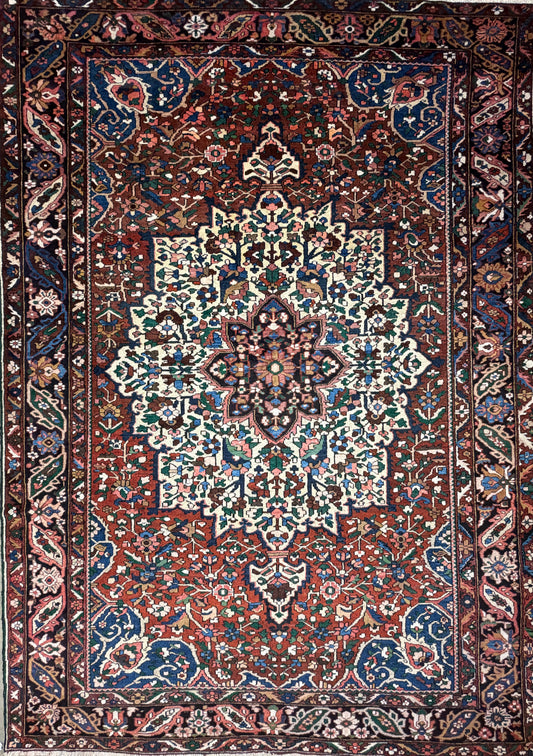 9’10”x13’10” Hand-Knotted Persian Bakhtiari Area Rug