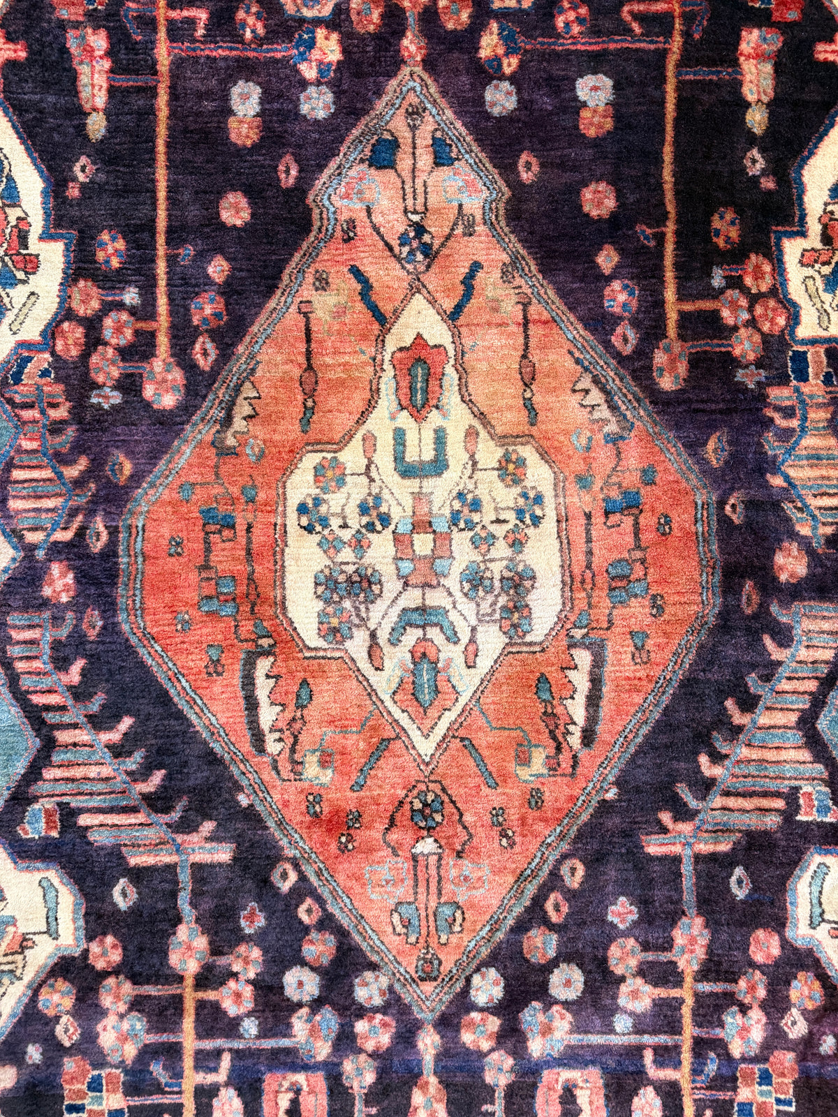 Hand-Knotted Persian Nahavand Rug - 5’7”x10’10”