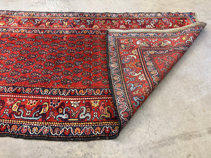 Antique Hand-Knotted Persian Kurdish Runner - 3’4”x13’