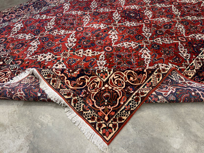 10’5”x14’ Hand-Knotted Persian Bakhtiari Saman Area Rug