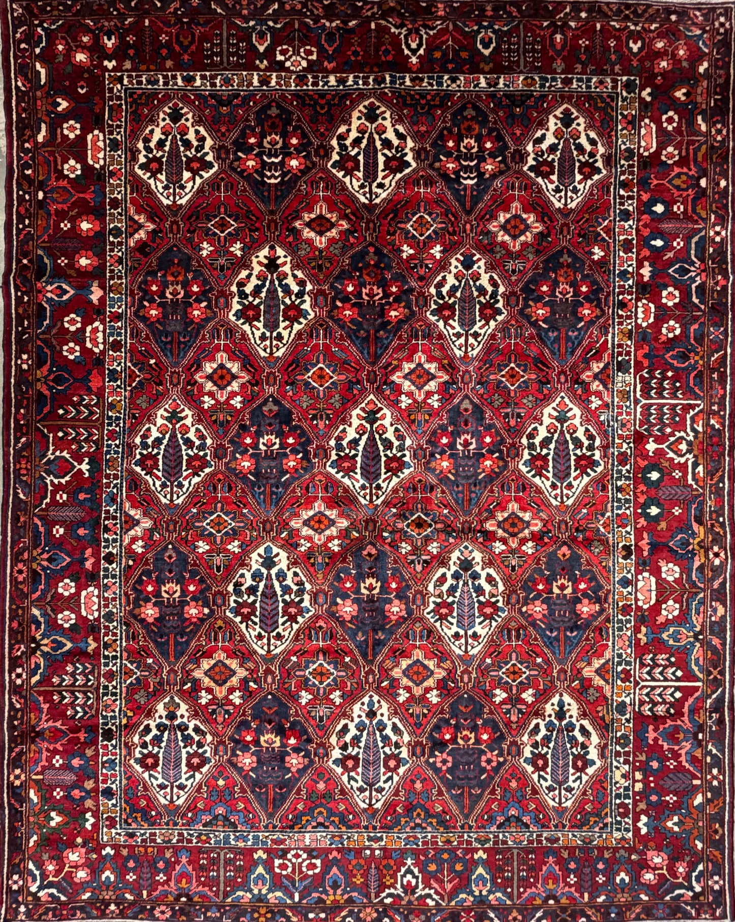 Hand-Knotted Persian Bakhtiari Rug - 10’2”x12’8”