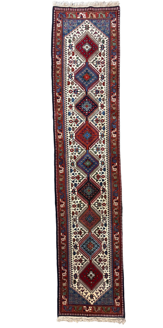 Hand-Knotted Yalameh Runner - 2’8”x12’5”