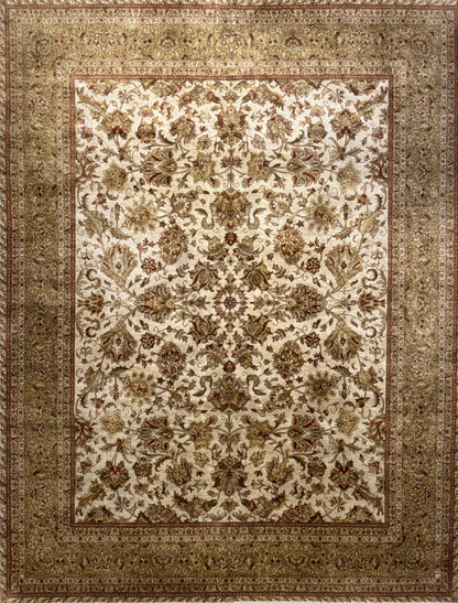 7’8”x9’11” Hand-Knotted Wool Agra Area Rug