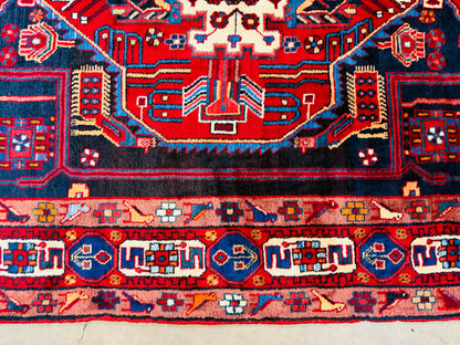 Hand-Knotted Persian Nahavand Rug - 5'5"x10'4"
