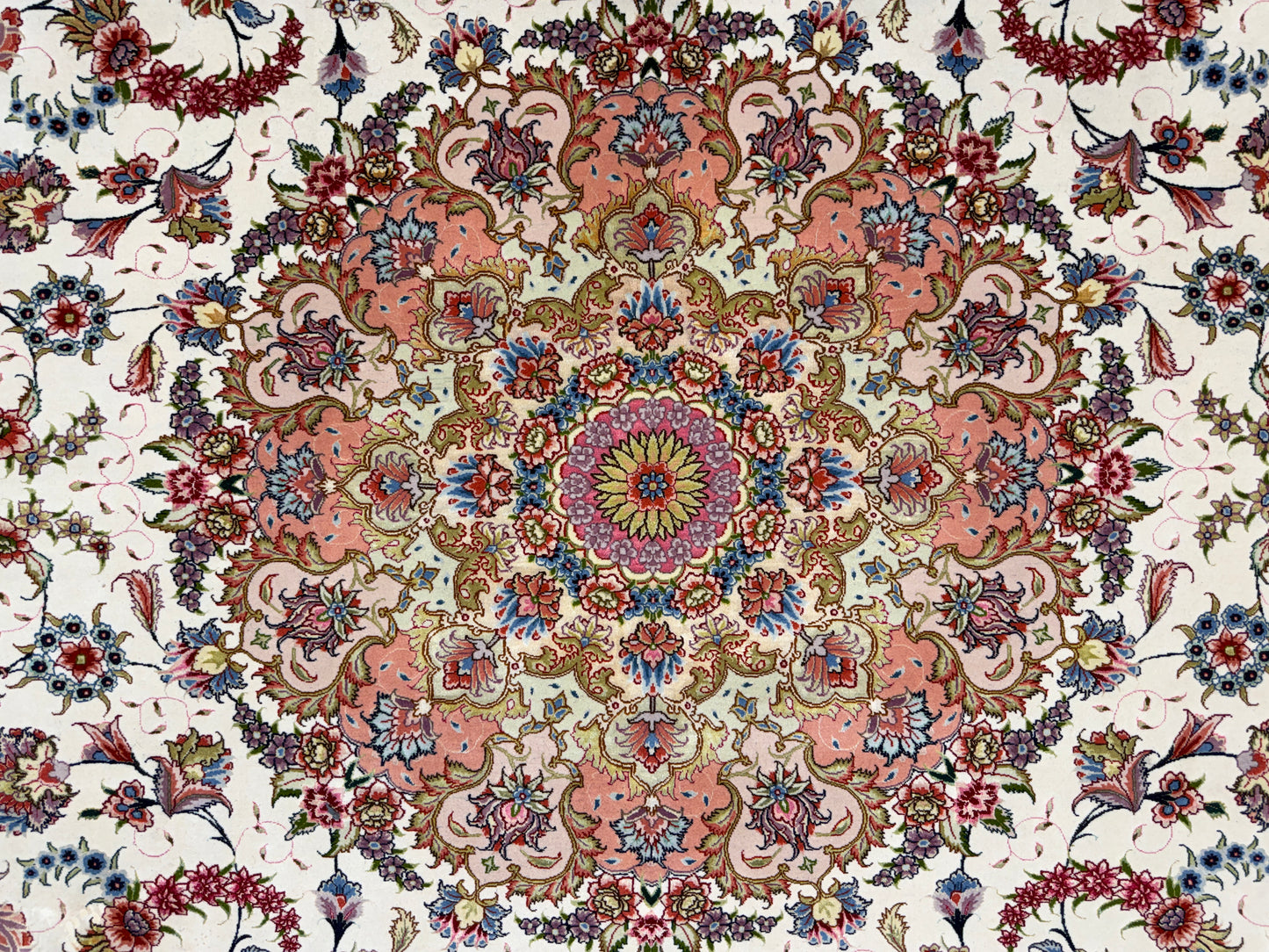 9’9”x13’3” Fine Hand-Knotted Persian Tabriz Signed Area Rug