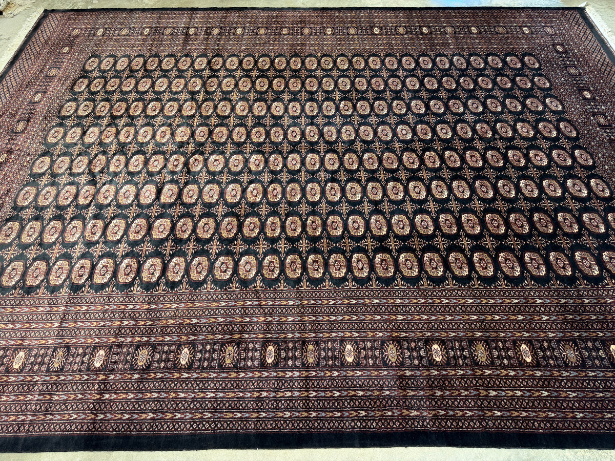 Hand-Knotted Bokhara Rug - 10'2"x13'6"
