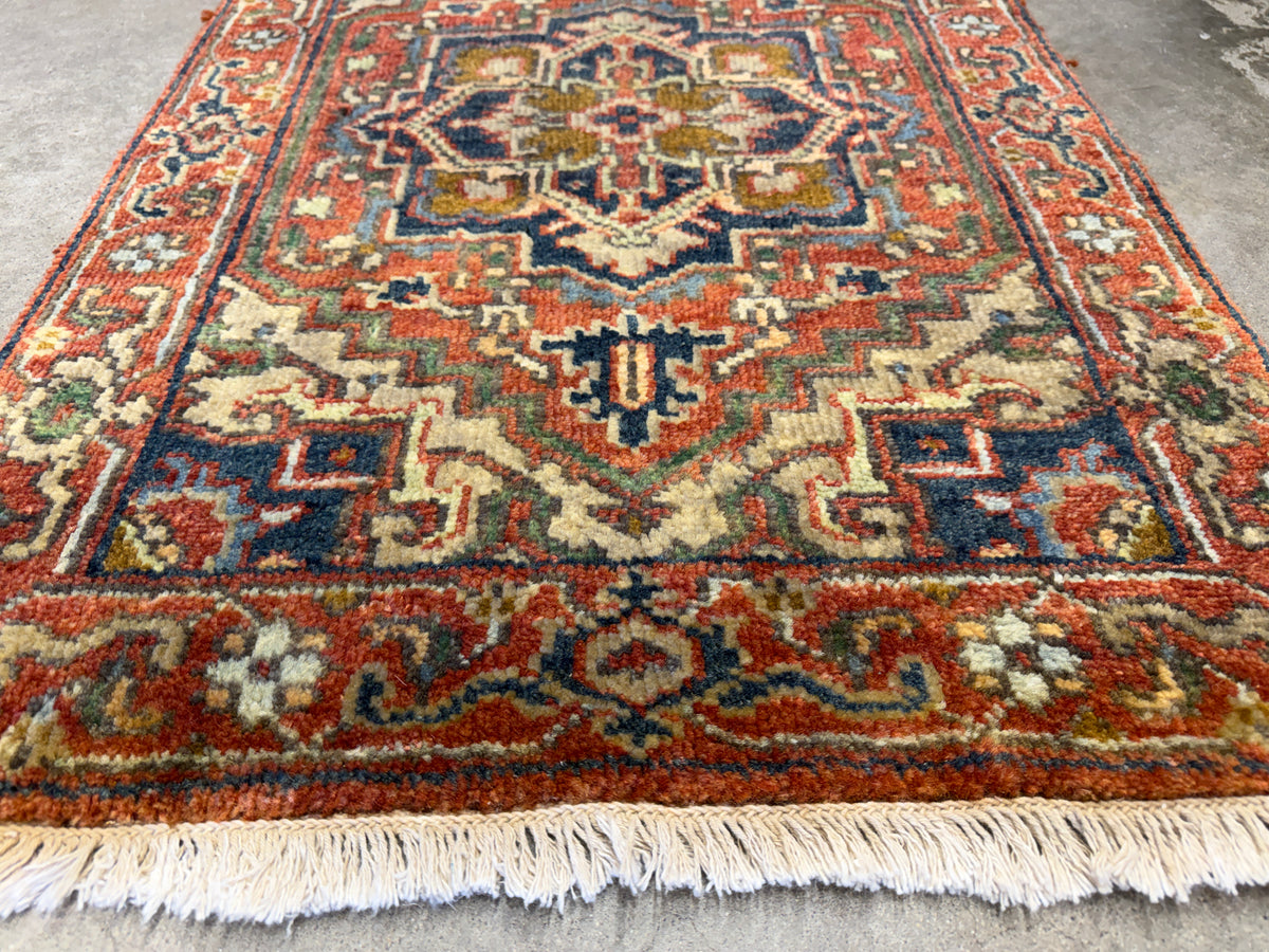 Hand-Knotted IndoHeriz Rug - 2’x3’