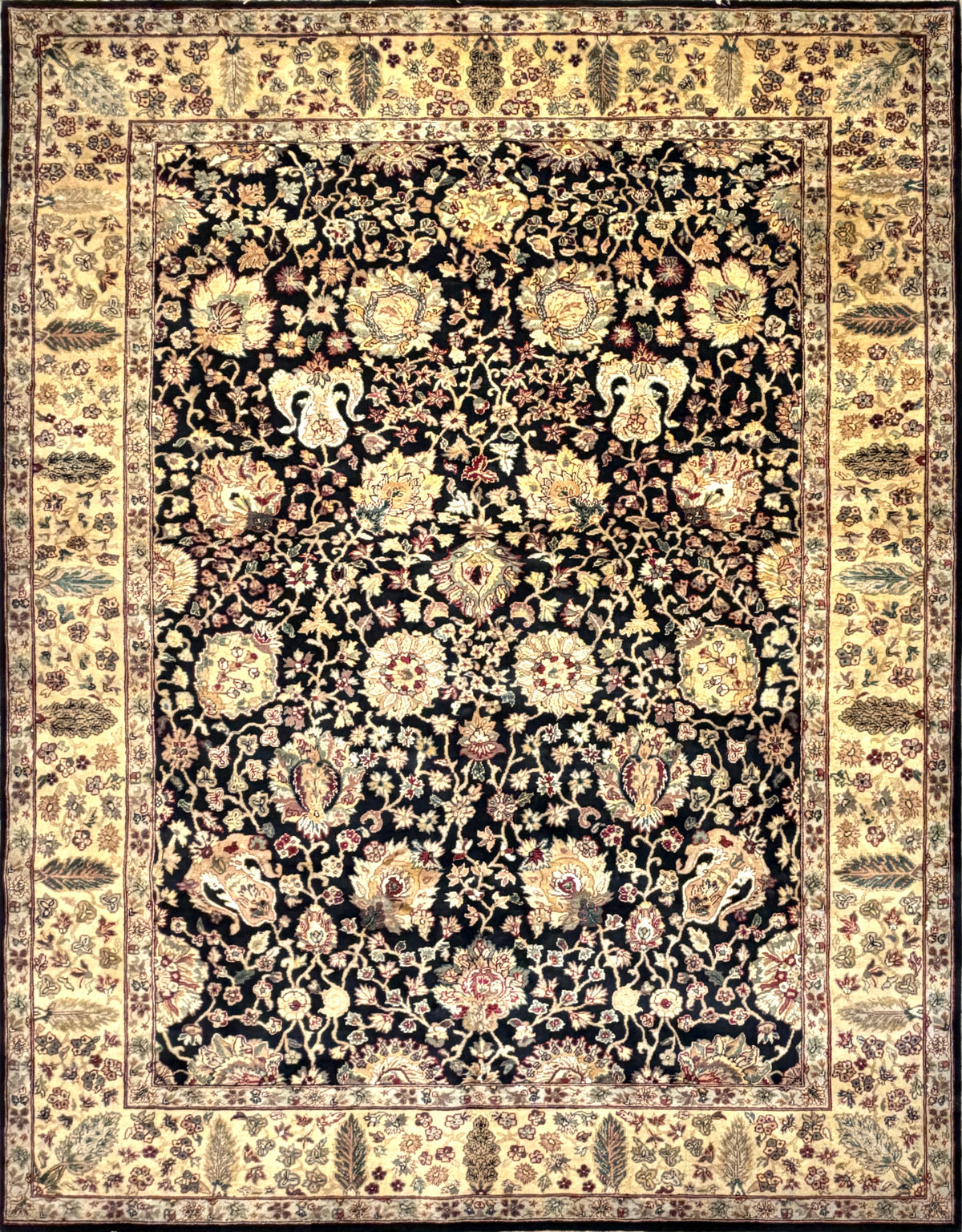 Hand-Knotted Agra Rug - 9’x12’