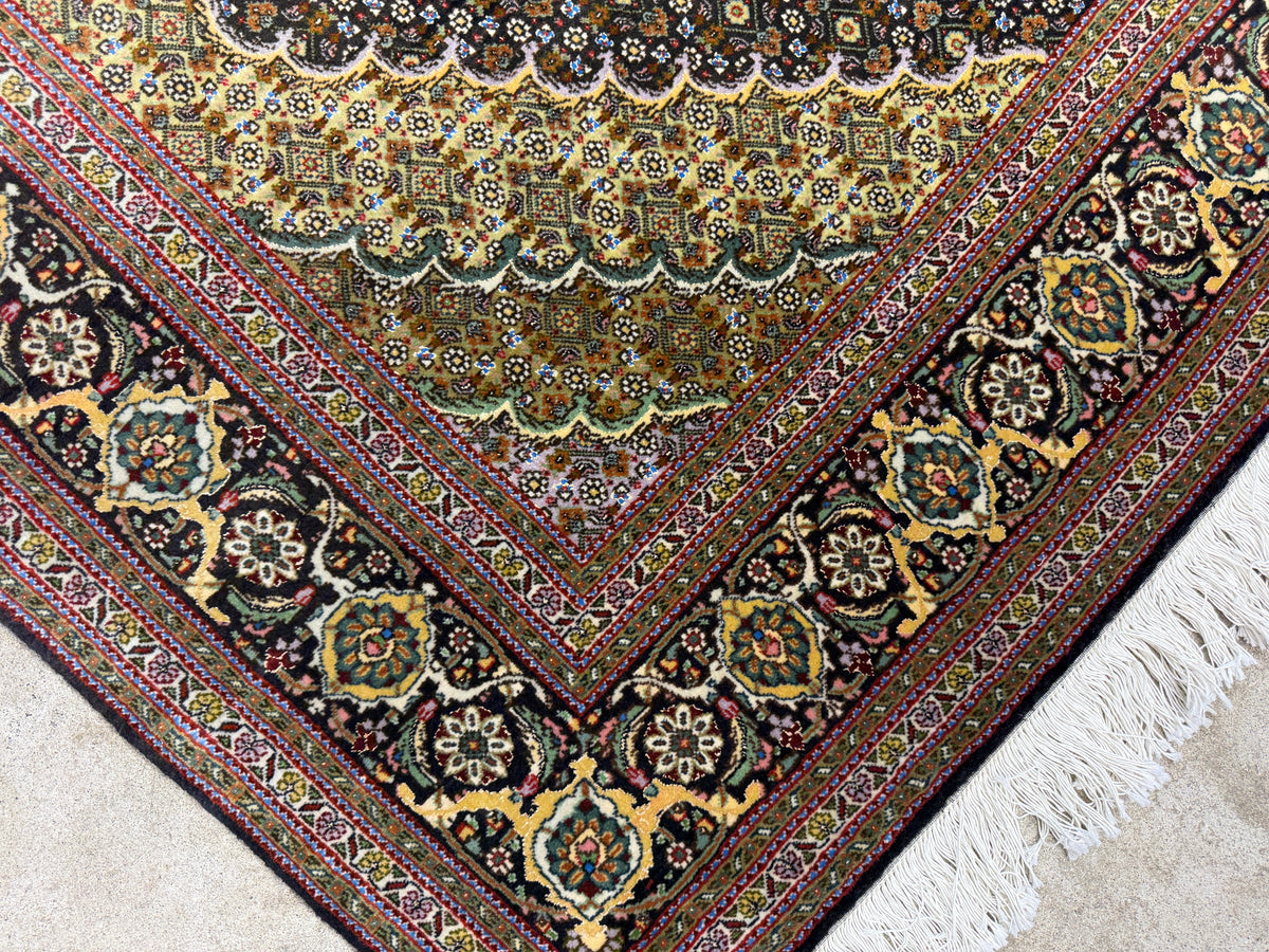Hand-Knotted Persian Tabriz Mahi Rug - 5'x6'8"